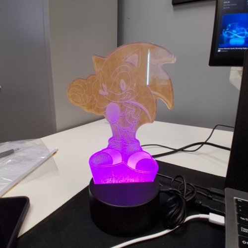 VATMASTER sonic 3D ILLUSION NIGHT LIGHT WITH REMOTE - RGB 16 COLOURS (MODEL: AK-NL) image 2