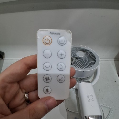AIRMATE 2-IN-1 TABLE & STAND AIR CIRCULATION FAN WITH REMOTE - 32 ADJUSTABLE WIND SPEEDS - WHITE (MODEL: FA20-RD239) image 5