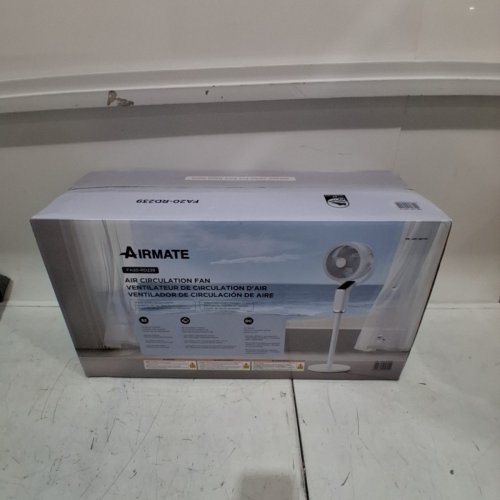 AIRMATE 2-IN-1 TABLE & STAND AIR CIRCULATION FAN WITH REMOTE - 32 ADJUSTABLE WIND SPEEDS - WHITE (MODEL: FA20-RD239) image 6