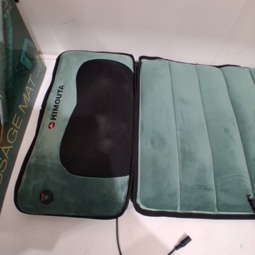 HIMOUTA FULL BODY MASSAGE MAT WITH ADJUSTABLE INTENSITY LEVELS AND 9 VIBRATING SPEEDS - 60" X 20" - GREEN (MODEL: SL-601D) image 4