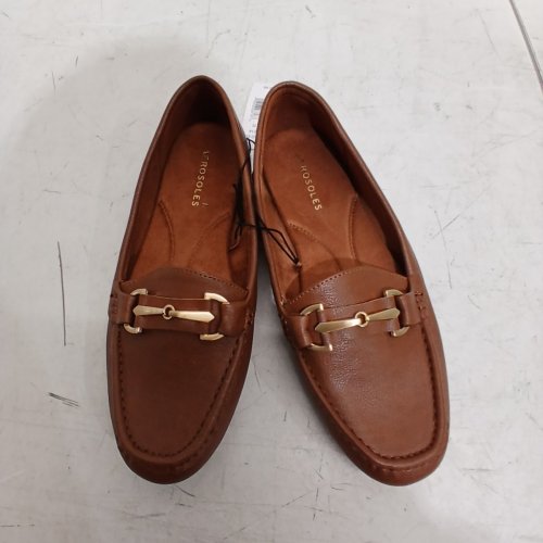 WOMEN'S AEROSOLES BUCKLE SLIP ON LOAFER FLATS - 7 - TAN (STYLE: 1863914) image 3
