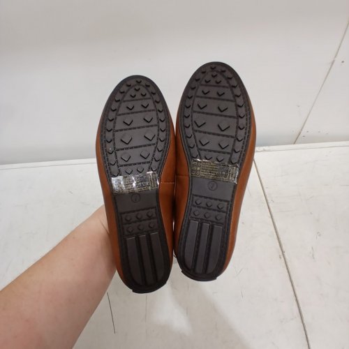 WOMEN'S AEROSOLES BUCKLE SLIP ON LOAFER FLATS - 7 - TAN (STYLE: 1863914) image 4