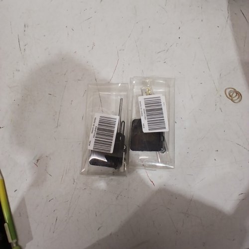 2 WALL-CLOCK MOVEMENT MECHANISMS WITH HANDS - BATTERY OPERATED REPAIR PARTS FOR SMALL CLOCKS - BLACK GEOMETRIC image 3