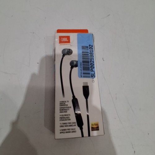 JBL TUNE 310C WIRED HEADPHONES WITH FLAT CABLE AND 3 BUTTON REMOTE AND MICROPHONE - USB-C - BLACK image 4
