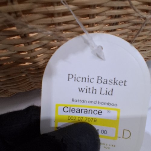 THRESHOLD WOVEN PICNIC BASKET - NATURAL image 2