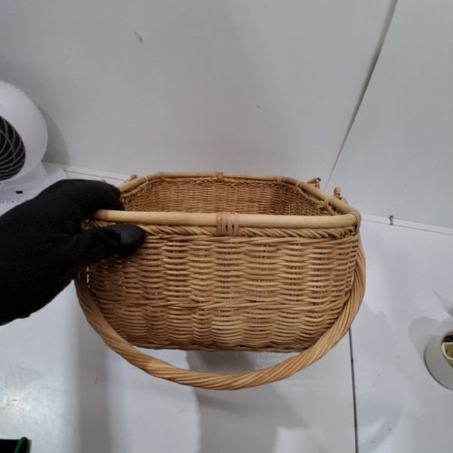 THRESHOLD WOVEN PICNIC BASKET - NATURAL image 4