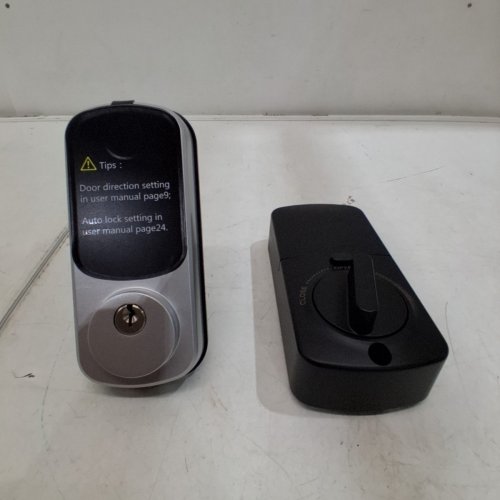 DESLOC B200 SMART FINGERPRINT DEADBOLT LOCK WITH TOUCHSCREEN KEYPAD - SILVER / BLACK image 4