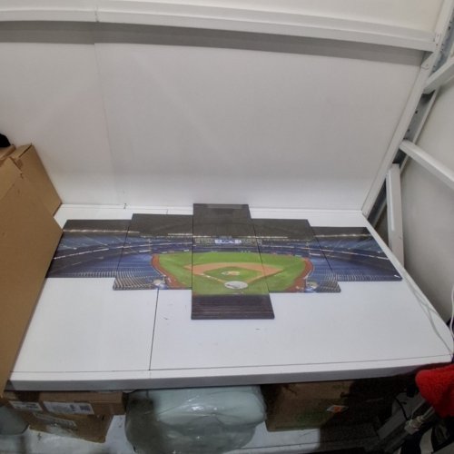 5PC PANORAMIC ROGERS CENTER BASEBALL STADIUM WALL ART - 60" X 32" MULTICOLOUR image 3