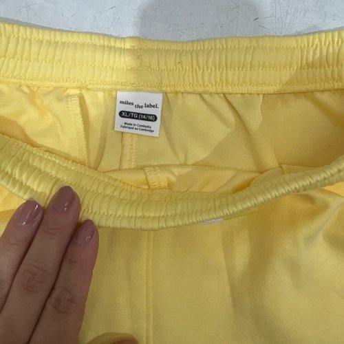 GIRL'S MILES THE LABEL SOFT & BREATHABLE SHORTS - extra large (14-16) - YELLOW (STYLE: 2634100) image 2