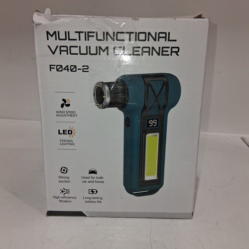 8PC HANDHELD RECHARGEABLE VACUUM CLEANER AND ACCESSORIES - BEIGE/BLACK (MODEL: F040-2) image 7
