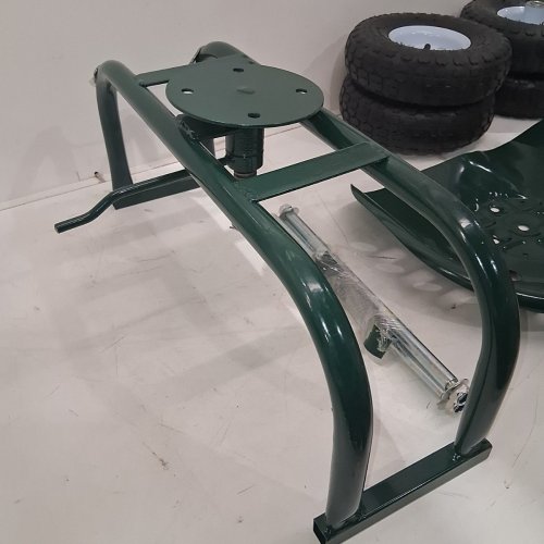 ROLLING GARDEN CART WITH SWIVEL SEAT - DARK GREEN - MODEL: (TC4501B) image 5