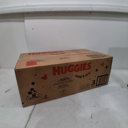 210PK HUGGIES SNUG AND DRY DIAPERS - SIZE 3 - WHITE image 2