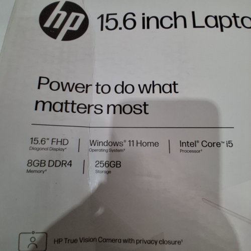 HP LAPTOP FULL HD DISPLAY - 8GB RAM - 256GB SSD STORAGE - WINDOWS 11 - INTEL CORE I5 - SILVER (MODEL: 2795) image 3
