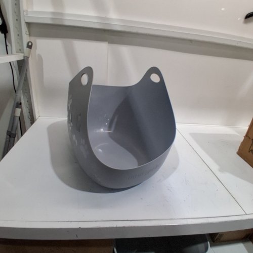 LITTER GENIE CAT LITTER BOX, FLEXIBLE PLASTIC WITH POUR SPOT - GREY image 2