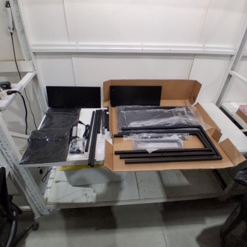 MZPVK L-SHAPED COMPUTER DESK WITH POWER OUTLETS - 39" - BLACK (MODEL: H0102096-BLACK) image 3
