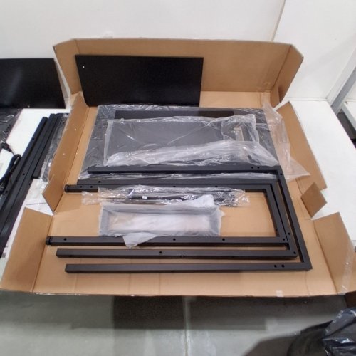 MZPVK L-SHAPED COMPUTER DESK WITH POWER OUTLETS - 39" - BLACK (MODEL: H0102096-BLACK) image 4