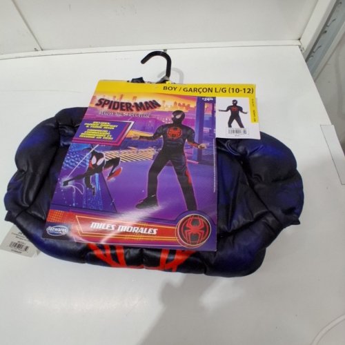 2PC JAZWARES COSTUME PLAY ACROSS THE SPIDER-VERSE MILES MORALES COSTUME - LARGE 10/12 - BLACK/RED image 2