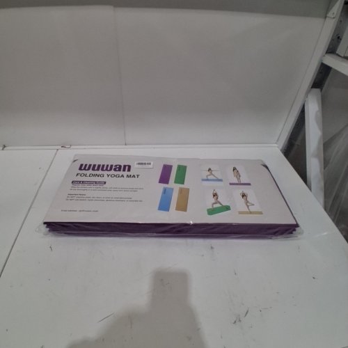 WUWAN THICK FOLDING YOGA MAT - 10 MM - 26" X 75" - PURPLE image 2