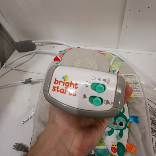 BRIGHT STARTS BABY BOUNCER WITH SOOTHING VIBRATION AND MUSIC - TOUCAN TANGO (MODEL: 10589) image 4