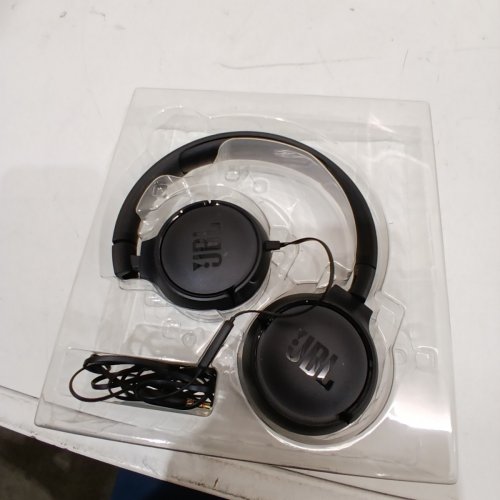 JBL TUNE 500 WIRED ON-EAR HEADPHONES WITH ONE-BUTTON REMOTE/MIC - BLACK image 2
