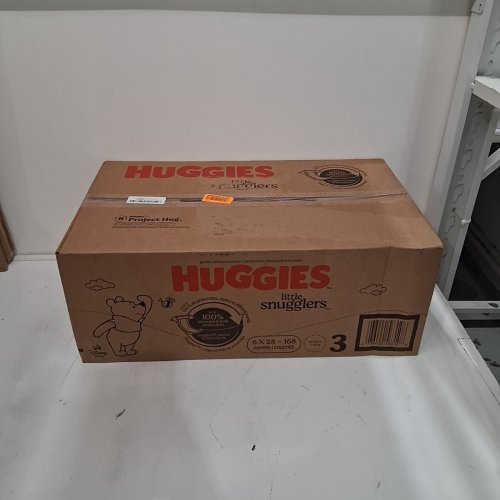 168PK HUGGIES LITTLE SNUGGLERS BABY DIAPERS SIZE 3 -16-28LBS image 2