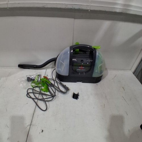 BISSELL LITTLE GREEN PORTABLE CARPET & UPHOLSTERY CLEANER - 48OZ TANK - GREEN/BLACK (MODEL: 14006) image 4