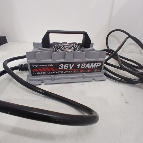 GOLF CART LEAD-ACID BATTERY CHARGER WITH D-STYLE PLUG - 36 V , 18 AMP - BLACK & GRAY (MODEL: QA750A) image 5