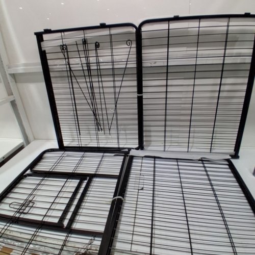 BESTPET 8-PANEL HEAVY DUTY PET PLAYPEN - OUTDOOR OR INDOOR EXERCISE PEN FOR PETS, DOGS - 24" X 32" EACH - BLACK (MODEL: HP2432-8-BLACK) image 2