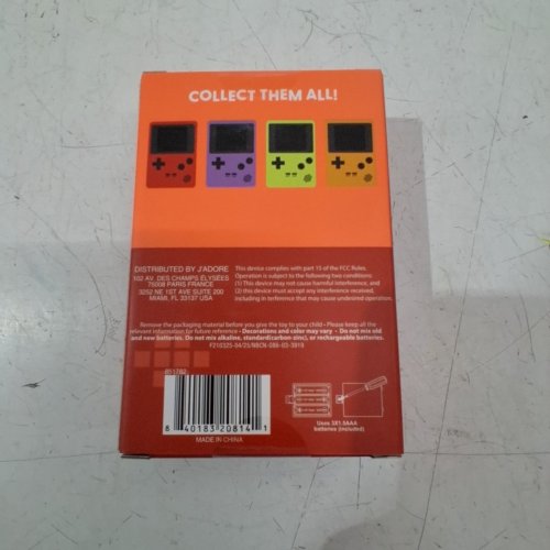 J'ADORE HANDHELD RETRO ARCADE GAME - 100 GAMES - 3.1" X 4.7" - ORANGE (MODEL: 851782) image 3