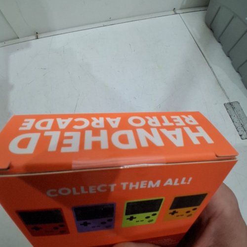 J'ADORE HANDHELD RETRO ARCADE GAME - 100 GAMES - 3.1" X 4.7" - ORANGE (MODEL: 851782) image 4
