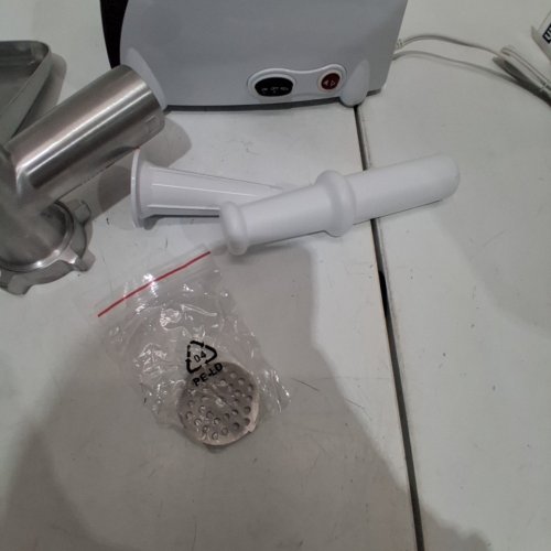 HAMILTON BEACH MEAT GRINDER & SAUSAGE STUFFER - WHITE (MODEL: 78402C) image 5