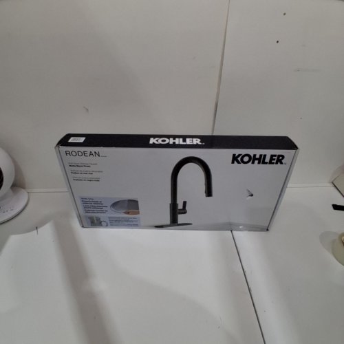 KOHLER RODEAN KITCHEN SINK FAUCET - BLACK - (MODEL:1806389) image 5
