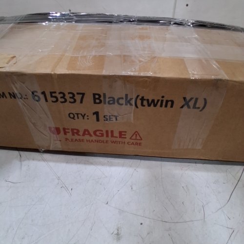YAHEETECH CLASSIC METAL PLATFORM BED FRAME MATTRESS FOUNDATION - TWIN/TWIN XL SIZE - BLACK (MODEL: 615337) image 7