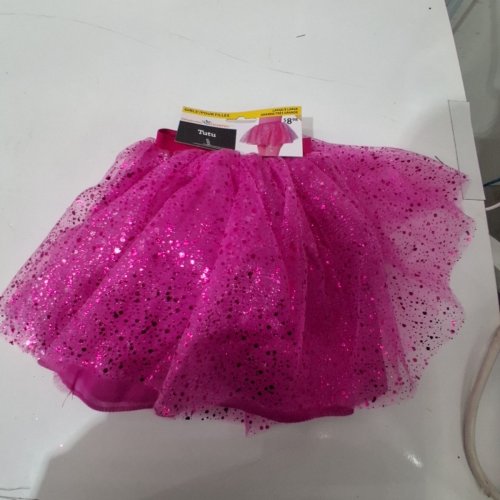 GIRL'S WAY TO CELEBRATE SPARKLY SHORT TUTU - LARGE - PINK image 2
