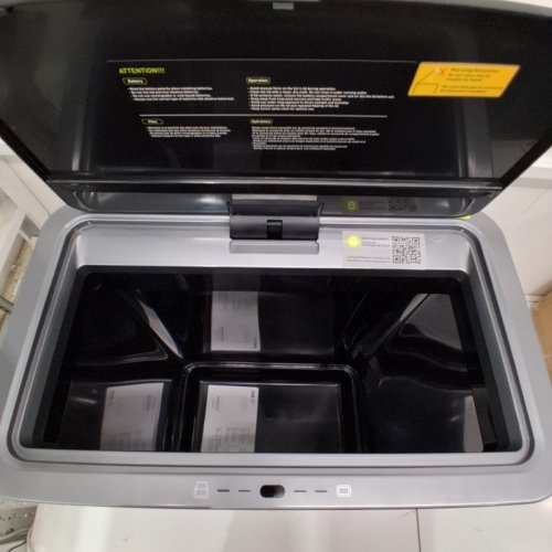 EKO MIRAGE BATTERY POWERED TOUCHLESS SENSOR AUTO-OPEN WASTE BIN - 80L/21.1GAL - SILVER image 4