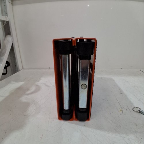 MOTORCYCLE LIFT SCISSOR JACK WITH DOLLY AND HAND CRANK - 1100LBS - BLACK/ORANGE (MODEL: MR8099) image 7