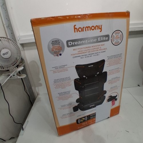 HARMONY 2-IN-1 DREAMTIME ELITE HIGH-BACK BOOSTER CAR SEAT WITH CUP HOLDER - 40 -110LBS - BLACK (MODEL: 0303029BLK) image 5