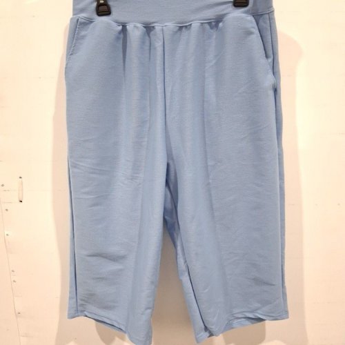 WOMEN'S CROPPED LOUNGE PANTS - LARGE - LIGHT BLUE image 2