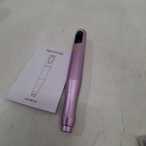 RECHARGEABLE ELECTRIC NAIL DRILL KIT - PURPLE (MODEL: M109) image 4