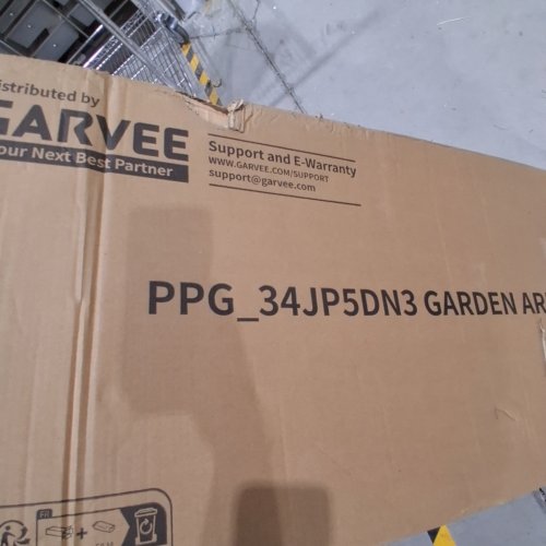 GARVEE WOODEN GARDEN ARBOR - 85" - TEAK (MODEL:PPG_34JP5DN3) image 3