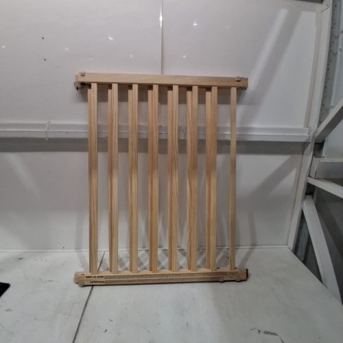 EVENFLO WALK-THRU TOP OF STAIRS EXTRA WIDE BABY & PET GATE - 32" X 30" - 48" - NATURAL WOOD BROWN (MODEL: 1050500 1050) image 2