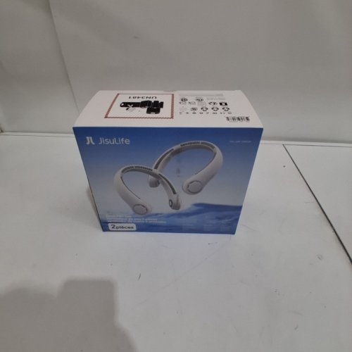 2PK JISULIFE RECHARGEABLE COOLING NECK FANS - WHITE (MODEL: 2789239) image 2
