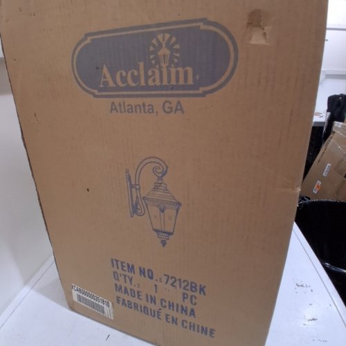 ACCLAIM SURREY 3 OUTDOOR WALL LANTERN - 60W 2400LM - MATTE BLACK (ITEM: 7212BK) image 2