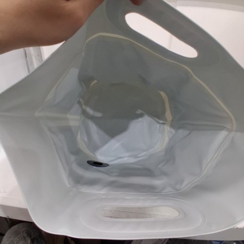 FASOLA PVC COLLAPSIBLE FOOT SOAKING BUCKET WITH TWIST-CAP FRONT DRAINAGE -15L - GREY (MODEL: ZF-401) image 4