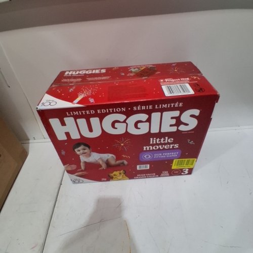 136PK HUGGIES LITTLE MOVERS DISPOSABLE BABY DIAPERS - SIZE 3 - DISNEY LION KING image 2