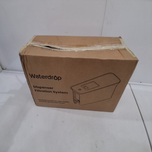 WATERDROP WATER FILTER DISPENSER - 35 CUP LARGE CAPACITY - BLACK/CLEAR (MODEL: WD-WFD-40L) image 5