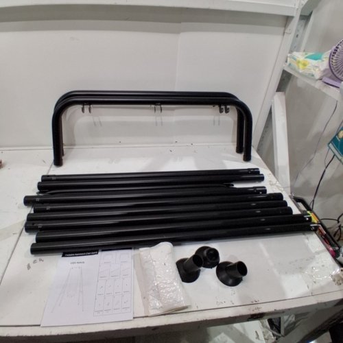 SELFLA FOLDABLE METAL HAMMOCK CHAIR STAND - BLACK image 2