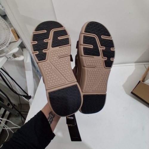 MEN'S FITVILLE EASYTOP RECOVERY SANDAL V4 - SIZE 11.5 WIDE - COCOA LUXE image 3