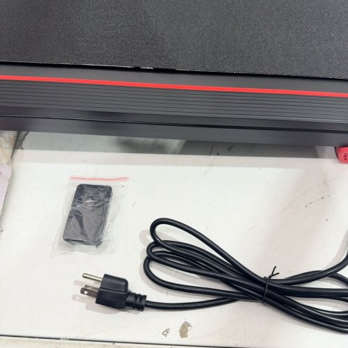 BESTGOD PORTABLE WALKING PAD TREADMILL WITH REMOTE - 2.5 H/P, 330 LBS MAX - BLACK / RED (MODEL: 280A-A) image 5