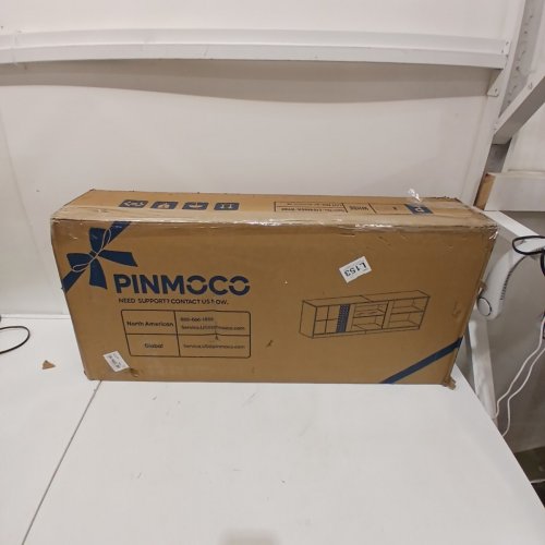 PINMCCO TV STAND WITH LED LIGHTS - 63" - WHITE MARBLE (MODEL: V001-042225-01) image 5